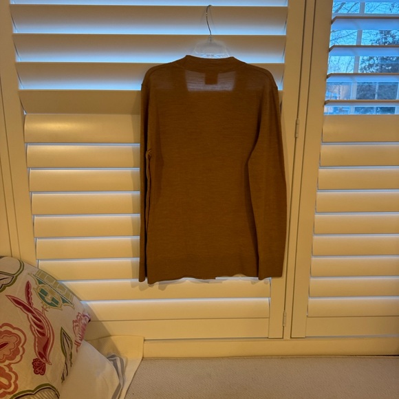 Tory Burch Brown Cardigan Sweater Merino Wool - Picture 4 of 4